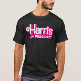 Harris voor President Pink Style T-shirt