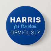 Harris voor President uiteraard 2024 teken Ronde Button 7,6 Cm (Voorkant)