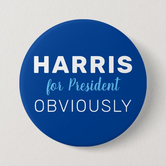 Harris voor President uiteraard 2024 teken Ronde Button 7,6 Cm (Voorkant)