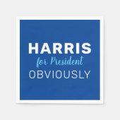 Harris voor President uiteraard 2024 teken Servet (Voorkant)
