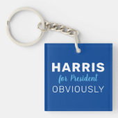 Harris voor President uiteraard 2024 teken Sleutelhanger (voorkant)