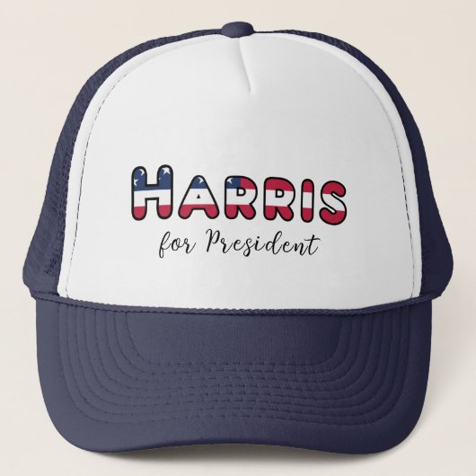 Harris voor President Verkiezingen VS Trucker Pet (Voorkant)