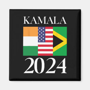 Harris Vote 2024 India Amerikaanse Jamaicaanse Vla Magneet