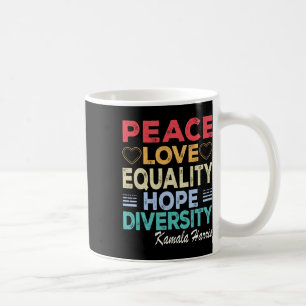 Harris Vrede Liefde Gelijkheid Hoop Diversiteit Re Koffiemok