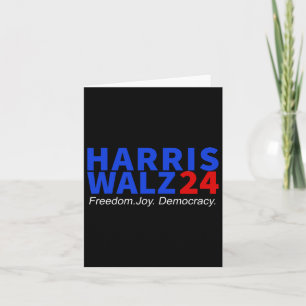 Harris W24 Freedom Joy Democracy Kamala Harris Wal Kaart