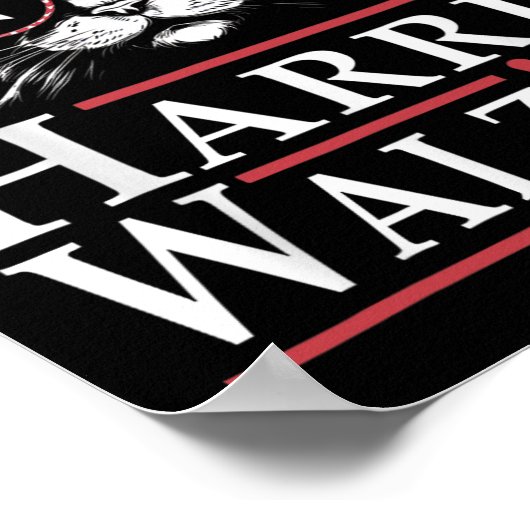 Harris W 2024 Grappige Kattenverkiezing Kamala Har Poster (Hoek)