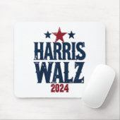 Harris W 2024 Verkiezing Kamala Harris Tim Waltz 2 Muismat (Met muis)