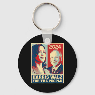 Harris W 2024 voor de Democraten stemmen Kamala Sleutelhanger