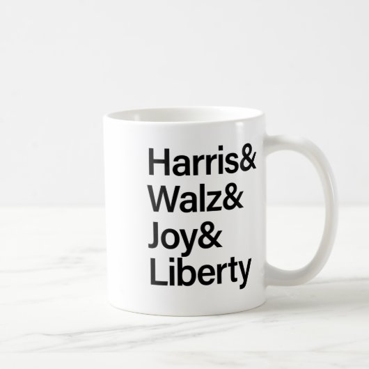 Harris W Joy Liberty Vote Kamala Harris President Koffiemok (Rechts)