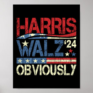 Harris W natuurlijk! Verkiezingen Harris Waltz 202 Poster