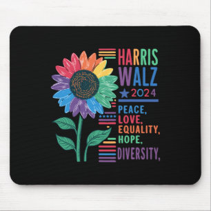 Harris W Peace Love Equality Hope Diversity Kamala Muismat