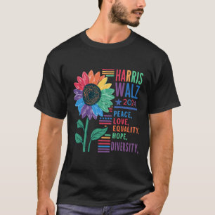 Harris W Peace Love Equality Hope Diversity Kamala T-shirt
