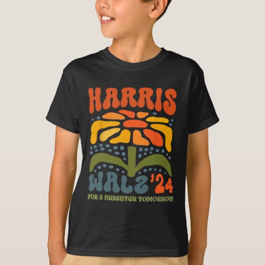 Harris W Waltz 2024 Retro Boho  Groovy Flow T-shirt (Voorkant)