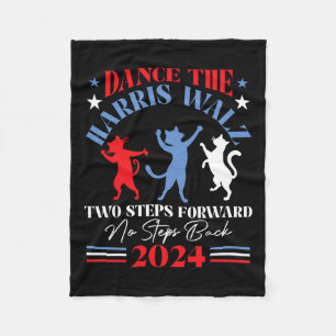 Harris Waltz 2024 Cat Lady Dance 2 Steps Forward N Fleece Deken