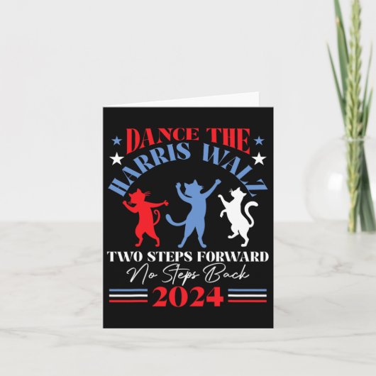 Harris Waltz 2024 Cat Lady Dance 2 Steps Forward N Kaart (Voorkant)