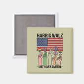 Harris Waltz 2024 Eénheid Boven Verdeeldheid Magneet (Voorkant / Achterkant)