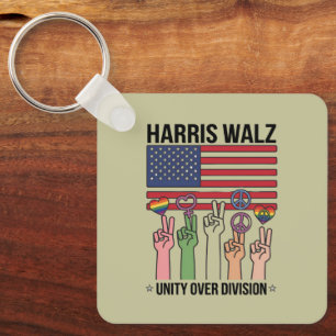 Harris Waltz 2024 Eénheid Boven Verdeeldheid Sleutelhanger