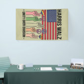 Harris Waltz 2024 Eénheid Boven Verdeeldheid Spandoek (Beurs)