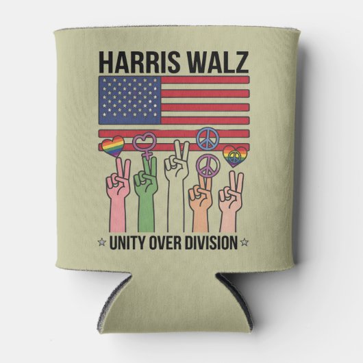 Harris Waltz 2024 Eenheid over Divisie Blikjeskoeler (Voorkant)