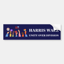 Harris Waltz 2024 Eenheid over Divisie Bumpersticker