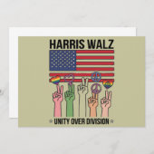 Harris Waltz 2024 Eenheid over Divisie Kaart (Voorkant / Achterkant)