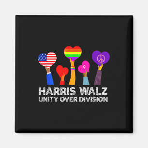 Harris Waltz 2024 Eenheid over Divisie Kamala Harr Magneet