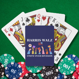 Harris Waltz 2024 Eenheid over Divisie Pokerkaarten