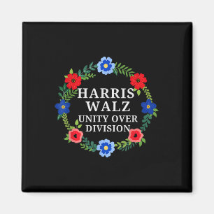 Harris Waltz 2024 Eenheid over Divisie Stem Harris Magneet