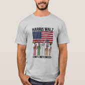 Harris Waltz 2024 Eenheid over Divisie T-shirt (Voorkant)
