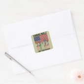 Harris Waltz 2024 Eenheid over Divisie Vierkante Sticker (Envelop)