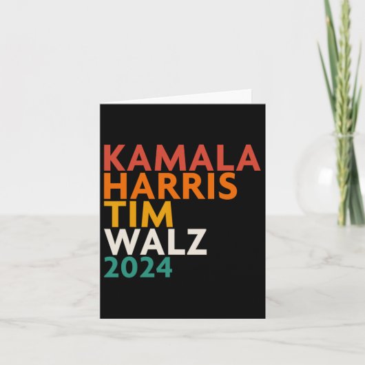 Harris Waltz 2024 Kaart (Voorkant)
