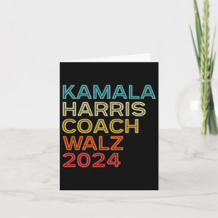 Harris Waltz 2024 Kamala Harris Coach W 2024 Retro Kaart