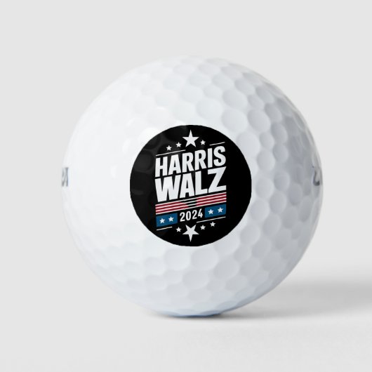 Harris Waltz 2024 Kamala Harris Tim Waltz 2024 Golfballen (Voorkant)
