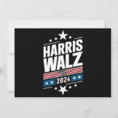 Harris Waltz 2024 Kamala Harris Tim Waltz 2024 Kaart (Voorkant)