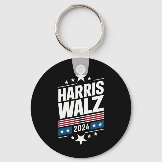 Harris Waltz 2024 Kamala Harris Tim Waltz 2024 Sleutelhanger (Voorkant)
