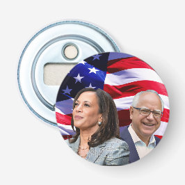 Harris Waltz 2024 - Kamala Harris Tim Waltz Button Flesopener