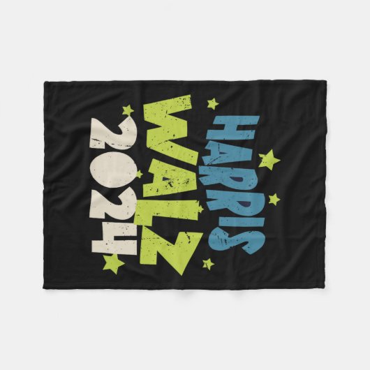 Harris Waltz 2024 met sterren Fleece Deken (Voorkant (Horizontaal))