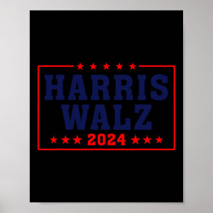 Harris Waltz 2024 Verkiezing 1e Vrouw 47e voorzitt Poster