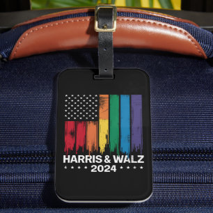 Harris Waltz 2024 Verkiezing Gay Tim Waltz LGBTQ Bagagelabel