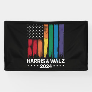 Harris Waltz 2024 Verkiezing Gay Tim Waltz LGBTQ Spandoek