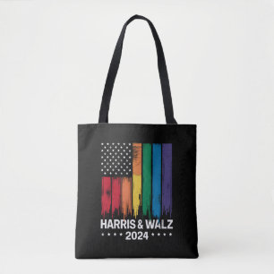 Harris Waltz 2024 Verkiezing Gay Tim Waltz LGBTQ Tote Bag
