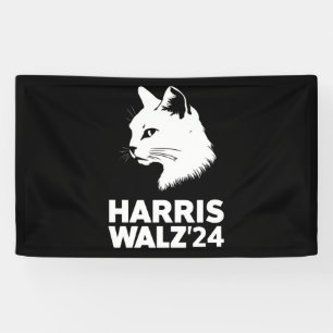 Harris Waltz 2024 Verkiezing Grappige Kat Kamala T Spandoek
