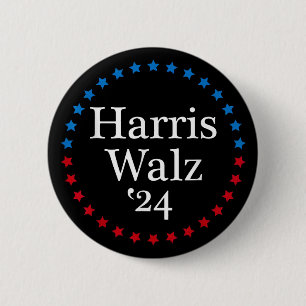 Harris Waltz 2024 Verkiezing Kamala Harris 2024 Ronde Button 5,7 Cm