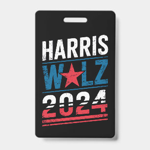 Harris Waltz 2024 Verkiezing Kamala Harris Tim Wal Badge