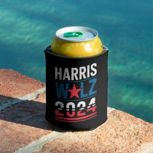 Harris Waltz 2024 Verkiezing Kamala Harris Tim Wal Blikjeskoeler