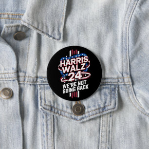 Harris Waltz 2024 Verkiezing Kamala Harris Tim Wal Ronde Button 7,6 Cm