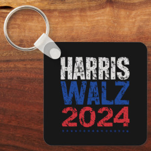 Harris Waltz 2024 Verkiezing Kamala Harris Tim Wal Sleutelhanger