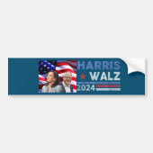 Harris Waltz 2024 Verkiezingen Kamala Harris Navy  Bumpersticker (Voorkant)