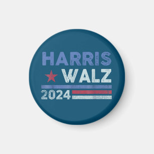 Harris Waltz 2024 Verkiezingen Kamala Harris Navy Magneet