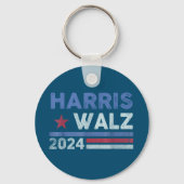 Harris Waltz 2024 Verkiezingen Kamala Harris Navy  Sleutelhanger (Voorkant)